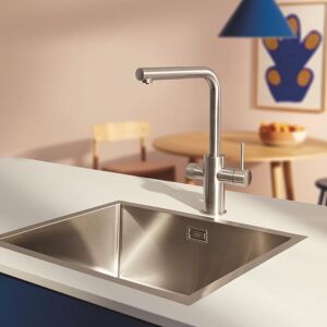 Grohe Blue Pure Minta Einhebel-Küchenarmatur, mit ausziehbarem Auslauf, mit Filterfunktion, 30601DC0,