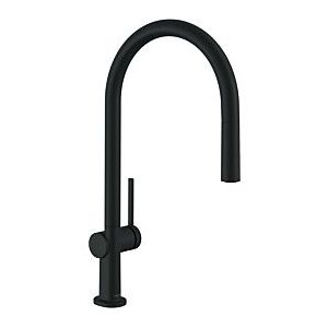 Hansgrohe Talis M54-210 Küchenarmatur 72802670 mit Ausziehauslauf 1jet, mattschwarz