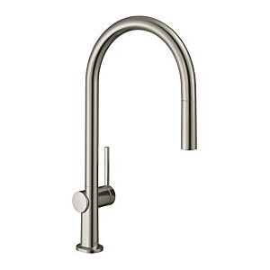 Hansgrohe Talis Küchenarmatur 72802800 mit Ausziehauslauf 1jet, Edelstahl Finish