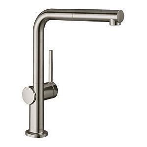 Hansgrohe Talis M54 Küchenarmatur 72808800 Ausziehauslauf, 1jet, Edelstahl Finish