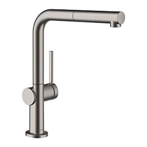 Hansgrohe Talis M54 270 Küchenarmatur 72809340 mit Ausziehauslauf, 1jet, brushed black