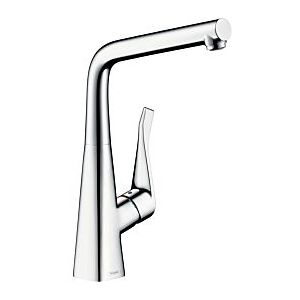 Hansgrohe Metris M71 Küchen Armatur 320 14822000 chrom, 3-stufig schwenkbarer Auslauf