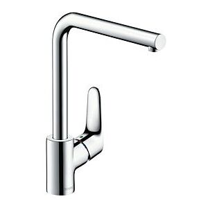 Hansgrohe Küchen Armatur Focus M41 280 1jet 31817000 chrom, 3-stufig schwenkbarer L-Auslauf