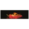 Küchenrückwand ARTLAND "Roter scharfer Chilipfeffer" Spritzschutzwände Gr. B/H: 180 cm x 55 cm, rot Küchendekoration Alu Spritzschutz mit Klebeband, einfache Montage