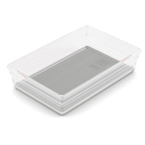 Keter Germany GmbH KIS SISTEMO Ordnungsystem, 1 Box, Farbe: Transparent / Grau, Maße: L 15 x B 22,5 x H 5 cm