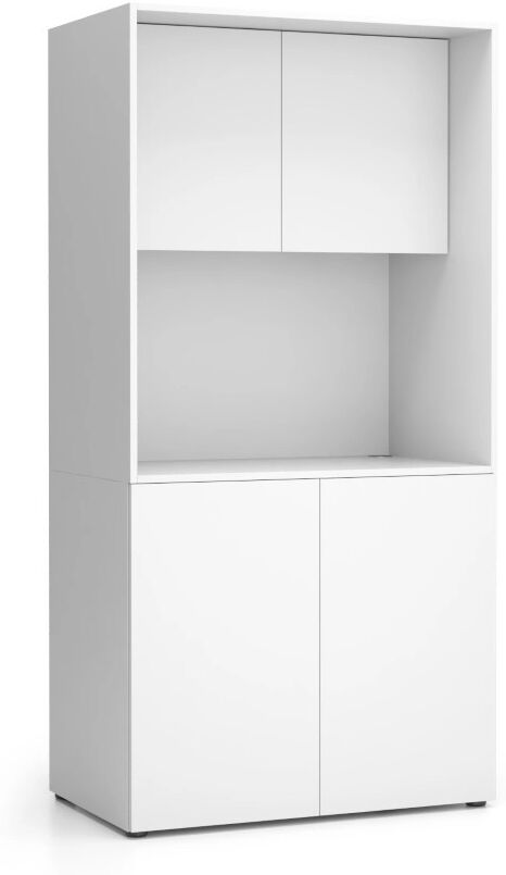 PLAN Büroküche nika ohne ausstattung 1000 x 600 x 2000 mm, weiß