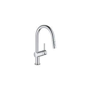 GROHE Minta Touch, Træk ud, Krom, Sensor, Enkelt, Magnetventil, Type C