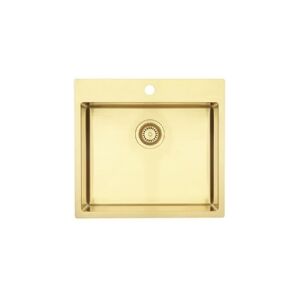 LAVABO APS (TAPWELL) Køkkenvask Kubus 540 Soft Messing-guld