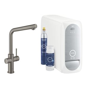 Grohe Blue Home, L-Tud, Startpakke, Børstet Hard Graphite