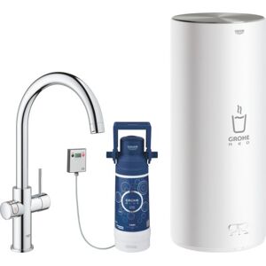 Grohe Red Duo Køkkenarmatur Med 5,5 Liters Kedel Og C-Tud I Krom