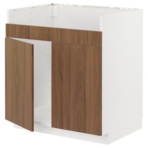 METOD armario bajo fregadero 1 HAVSEN, blanco/Voxtorp efecto roble, 60x60  cm - IKEA
