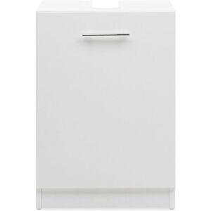 Toscohome Meuble sous évier 38x55h cm en bois blanc avec porte réversible