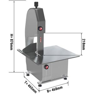 GGM Gastro - Scie a os - ruban de scie 1660 mm Argent