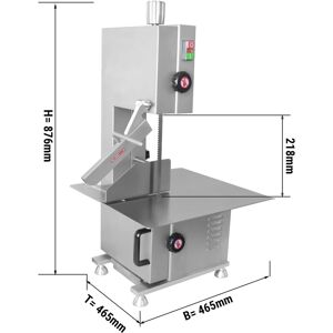 GGM Gastro - Scie a os - ruban de scie 1660 mm Argent