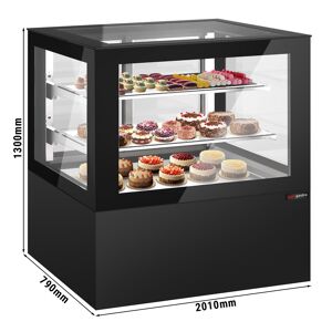 GGM GASTRO - Vitrine à gâteaux - 2010mm - avec éclairage LED & 2 étagères