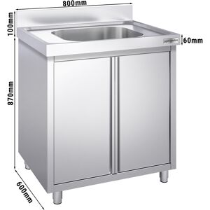 GGM GASTRO - Evier PREMIUM - 800x600mm - avec 1 bac