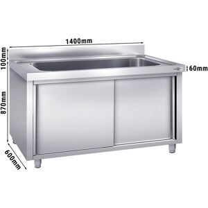 GGM GASTRO - Evier à casseroles - 1400x600mm - avec 1 bac