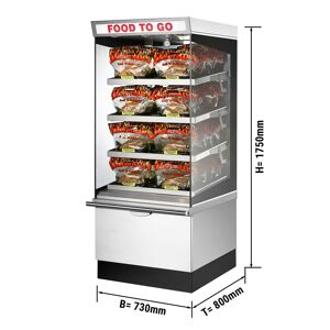 GGM GASTRO - UBERT Vitrine chauffante - 730x800mm - 4 étagères chauffantes