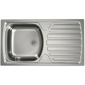 Basic - Évier 780x435 mm, vidage 60 mm, inox  - Alveus