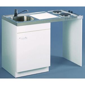 Meuble sous évier lave vaisselle 120 avec jambage Aquarine 200154 - Noir - Publicité