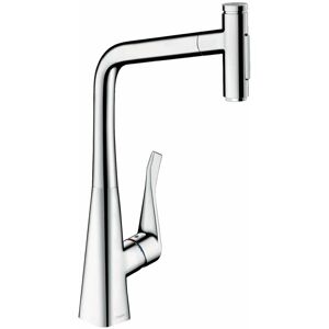 Hansgrohe - M71 - Mitigeur d'évier M7117-H320 avec douchette extractible, sBox, chrome 73816000 - Publicité