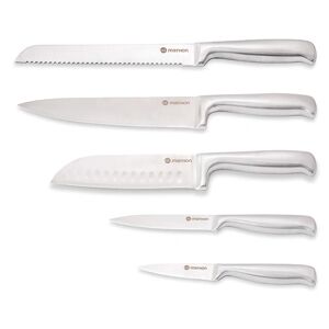 Set de 5 couteaux de cuisine en inox Mathon [Gris]