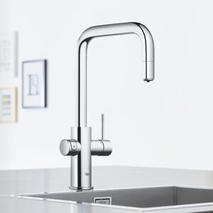 Grohe Blue NOUVEAU Home Robinetterie de cuisine avec filtre, bec U extractible, 31543000,