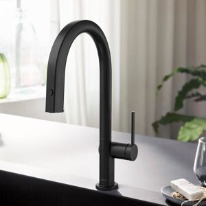 Hansgrohe Aquittura M91 Robinet de cuisine monocommande avec dispositif filtre et bec extractible 1 jet, kit de démarrage, 76800670,