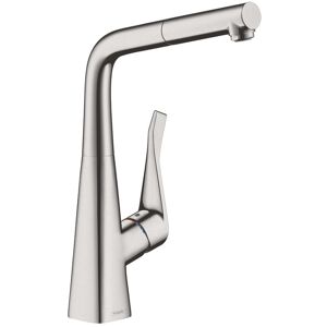 Hansgrohe Metris M71 Mitigeur de cuisine avec douchette extractible, 14821800,