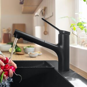 Hansgrohe Zesis M33 Robinet de cuisine monocommande avec bec extractible et sBox lite, 74803670,