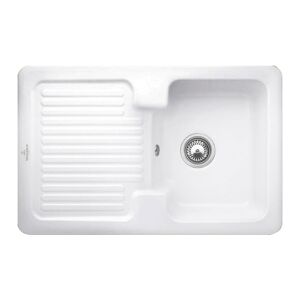 Villeroy & Boch Condor 45 Évier de cuisine avec égouttoir, réversible, 674501R1HL12,