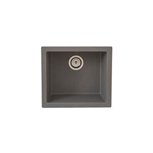 Respekta Ohio Évier en minéralite de couleur béton gris / 1 cuve Évier à encastrer de 50 x 44 cm/Évier adapté aux meubles sous-évier d'une largeur à partir de 50 cm - Publicité