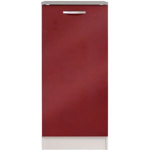 Conforama Colonne 60 cm SPOON GLOSSY ROUGE