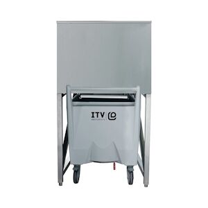 ITV Bac De Stockage Avec Chariot - 762X1016X1320 - Ext Inox Et Int Polyethylene - Capacite De Stockage:252Kg (Bac: 140 Kg/Chariot: 112 Kg) SCS150