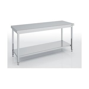 ERATOS Table Centrale Profondeur 600 - Avec Etagere - 1900X600X850 - Livree Demontee MCD60-190