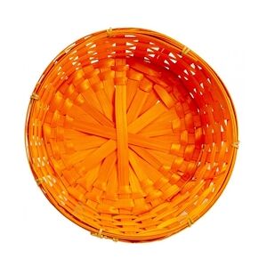 Deffrennes Corbeille bambou orange - ø30x9 cm - X50 -