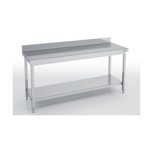 ERATOS Table Adossee Profondeur 600 - Avec Etagere - 700X600X850 - Livree Demontee MMD60-70