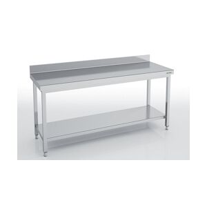 ERATOS Table Adossee Profondeur 700 - Avec Etagere - 700X700X850 - Livree Demontee MMD70-70