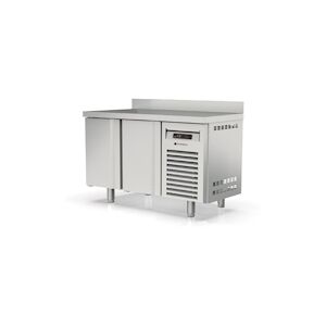 CORECO Meuble Snack 600 Avec Evier Sur Groupe - 2 P. Pleines - -2/+8 - 1495X600X850 - Int Et Ext Inox  - P. Embouties Inox - Avec Dosseret MRSF-150 - Publicité