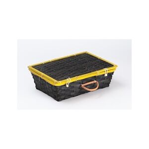 Deffrennes valise rect. bambou gris/jaune - 36x26x12 cm - X56 -