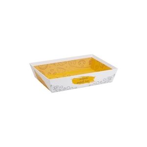 Deffrennes Corbeille cart.blc/jaune res.froid - 36x27x7 cm - X50 -