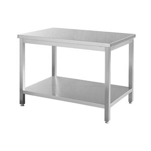 Metro Professional Table de travail GWTS4077, acier inoxydable, 70 x 70 x 85 cm, argenté