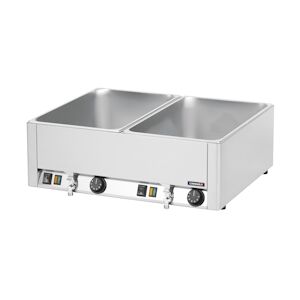 Double bain-marie GN 1/1 avec 2 robinets de vidange CBMDV Casselin - Publicité