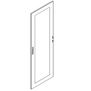 Bticino Porte vitrée Bticino MAS pour meubles bas HDX 600X1800 91865/60VR