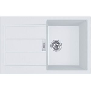 Franke SIRIUS 2 S2D 611-78 Evier tectonite, blanc artic 143.0616.275