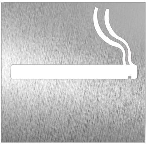 Pictogramme inox - permet de fumer 120x120x mm