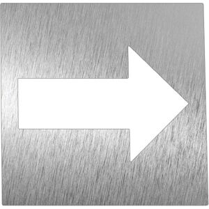 Pictogramme inox - flèche 120x120x mm