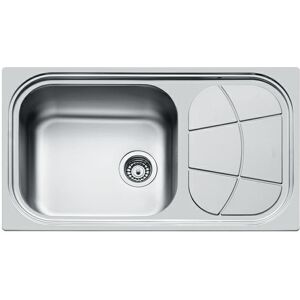 FOSTER evier BIG BOWL 86.1V.STD 1 bol + egouttoir (Brosse - egouttoir sur la droite - Acier Inox)