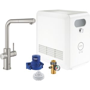 Grohe mitigeur monocommande a L BLUE HOME avec systeme pour 3 types d