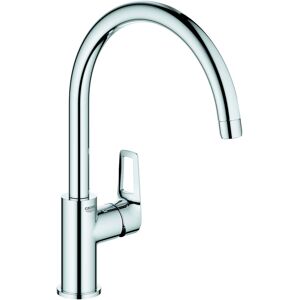 Grohe BauLoop évier match0 31368001 chrome, bec haut orientable